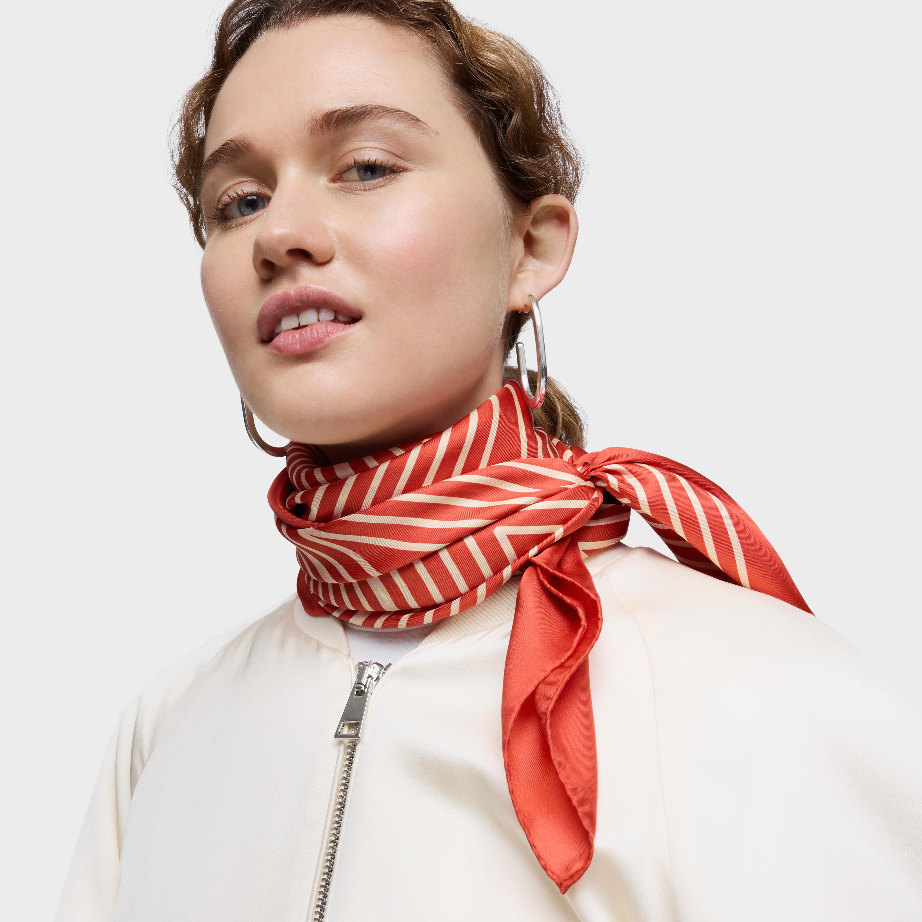 Square orange scarf TOUS Maze