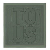 Square clay-green Scarf TOUS Maze