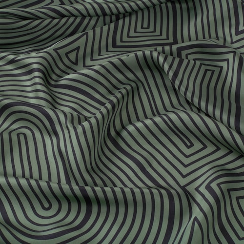 Square clay-green Scarf TOUS Maze
