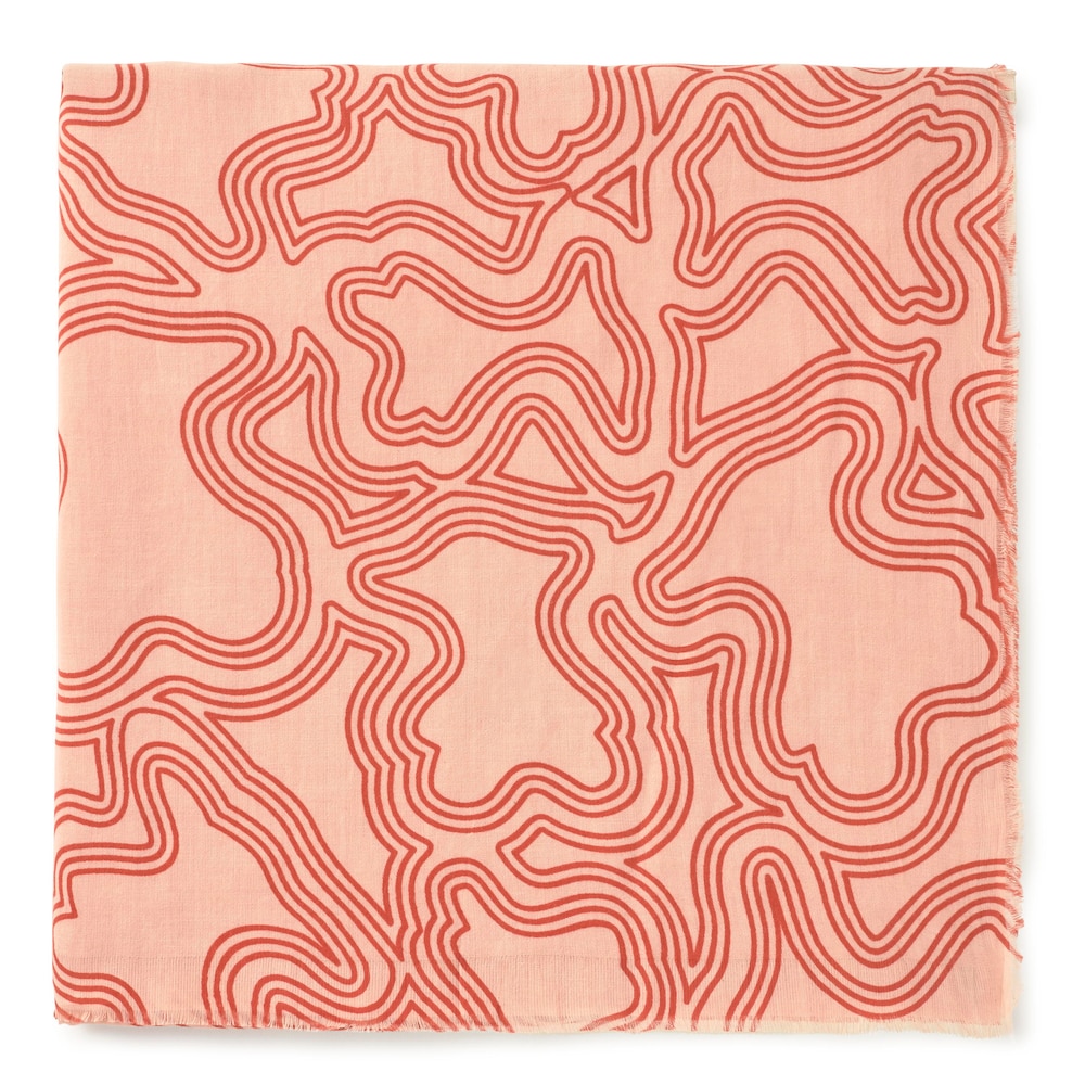 Orange Foulard Kaos Mini Lines