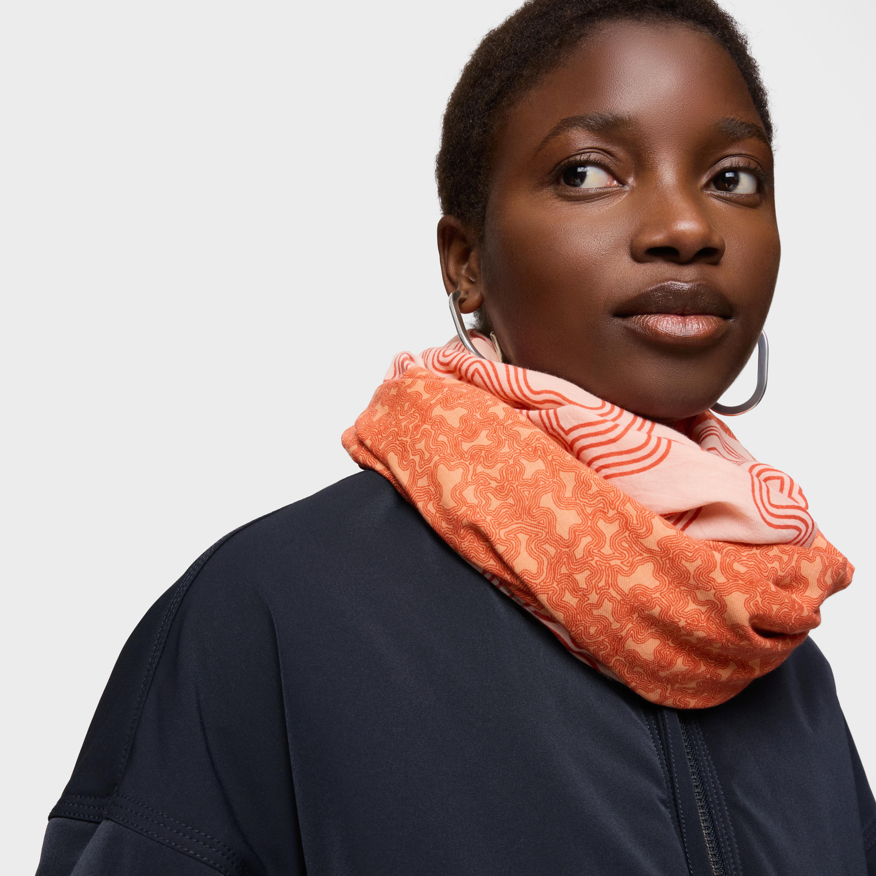Orange Foulard Kaos Mini Lines