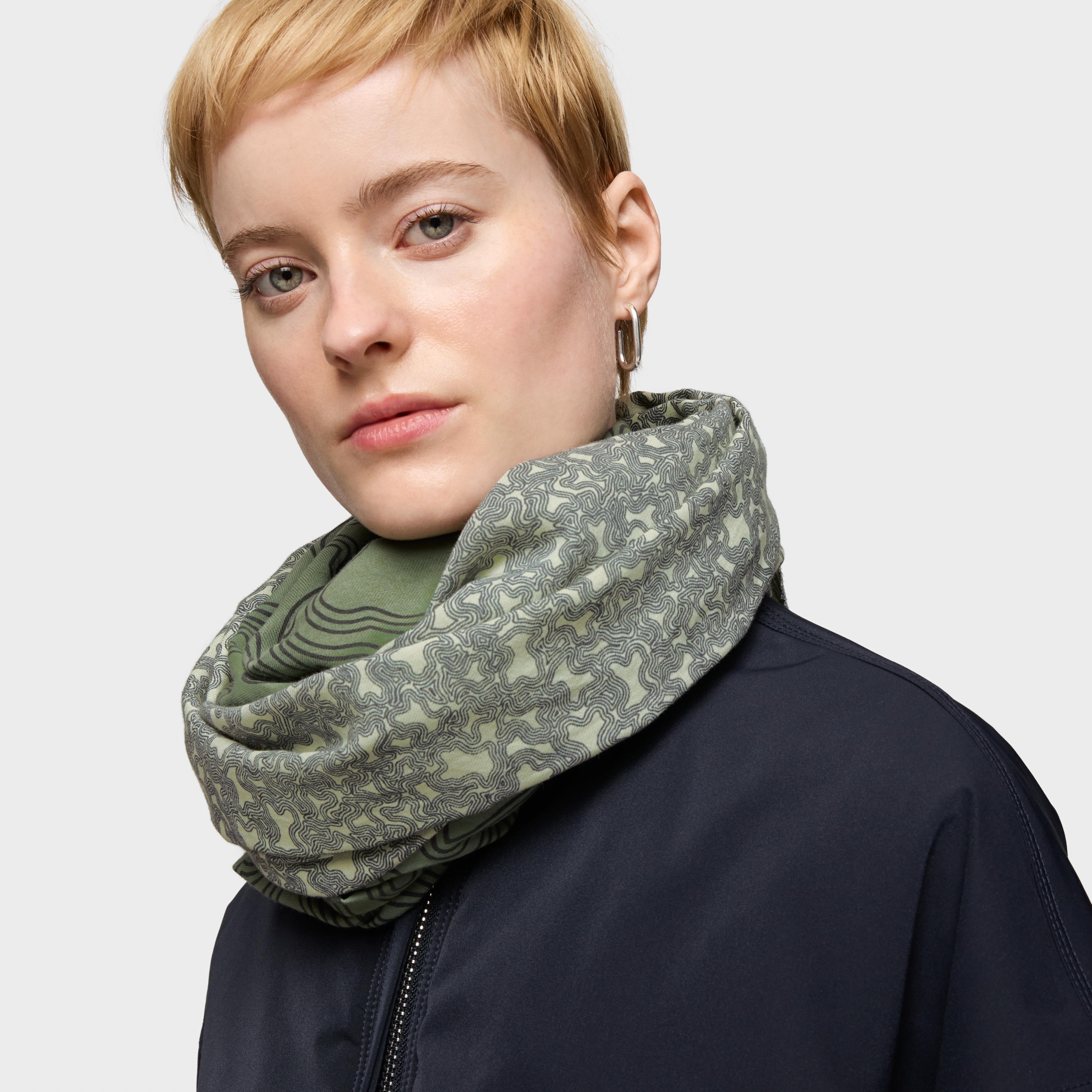 Khaki Foulard Kaos Mini Lines