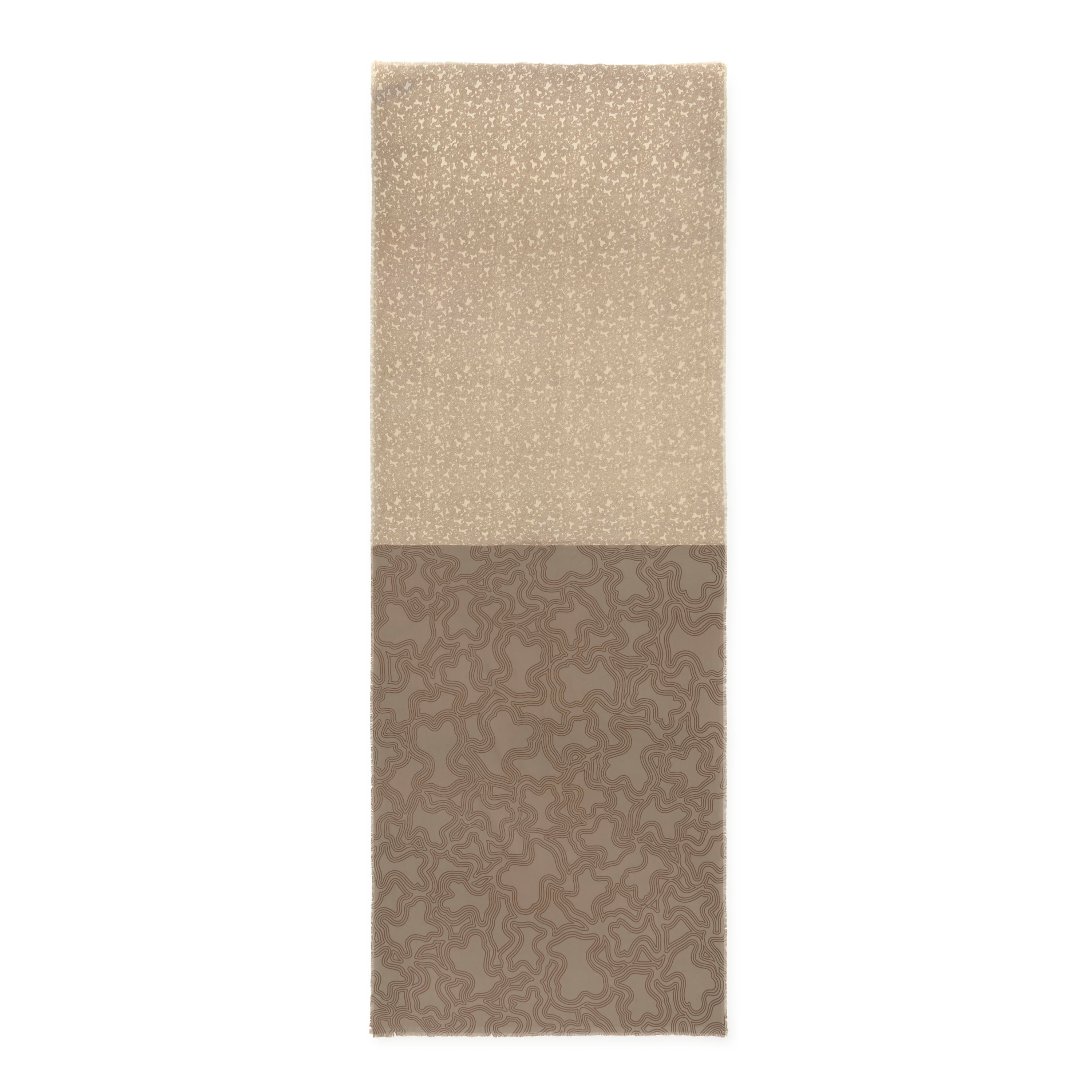 Taupe Foulard Kaos Mini Lines