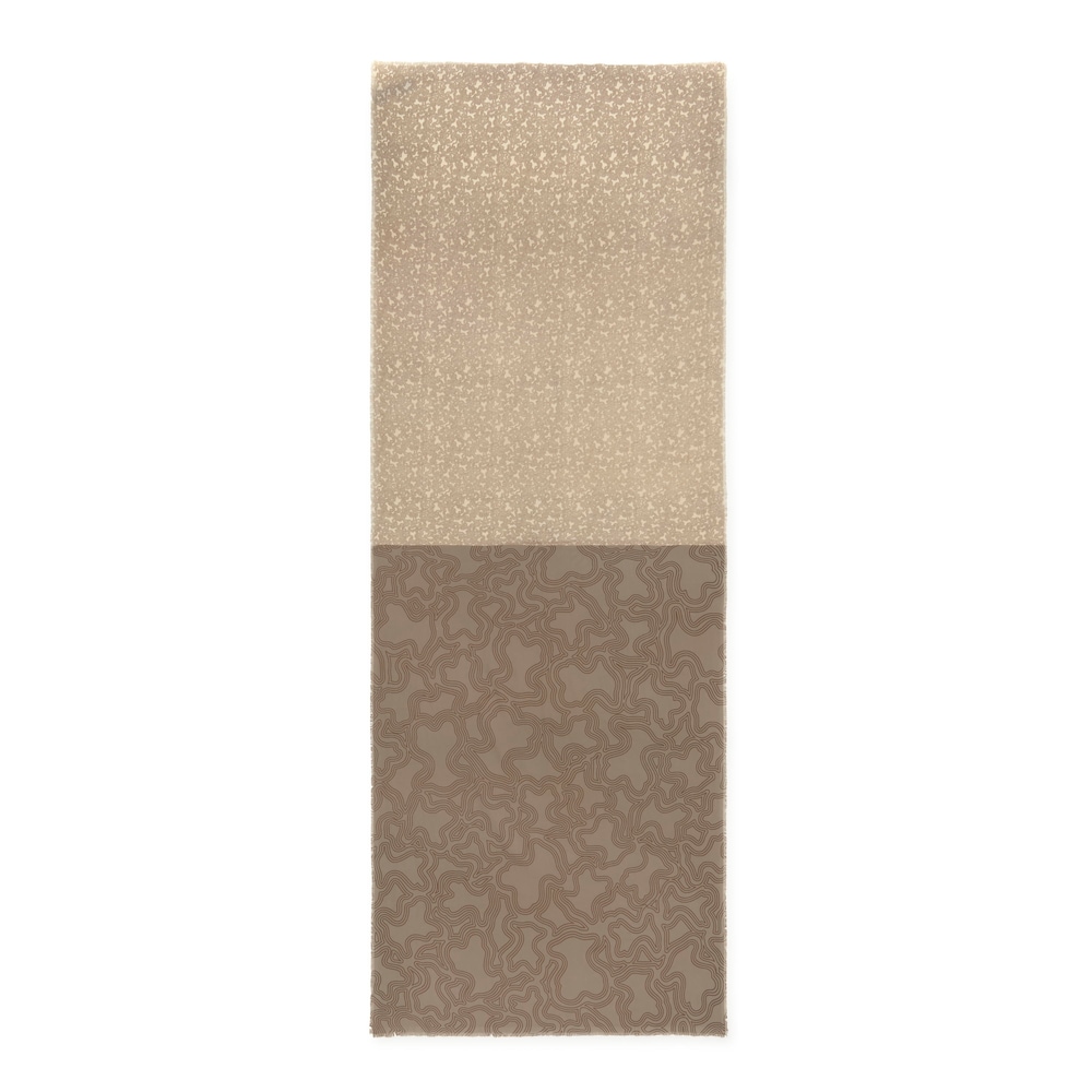 Taupe Foulard Kaos Mini Lines