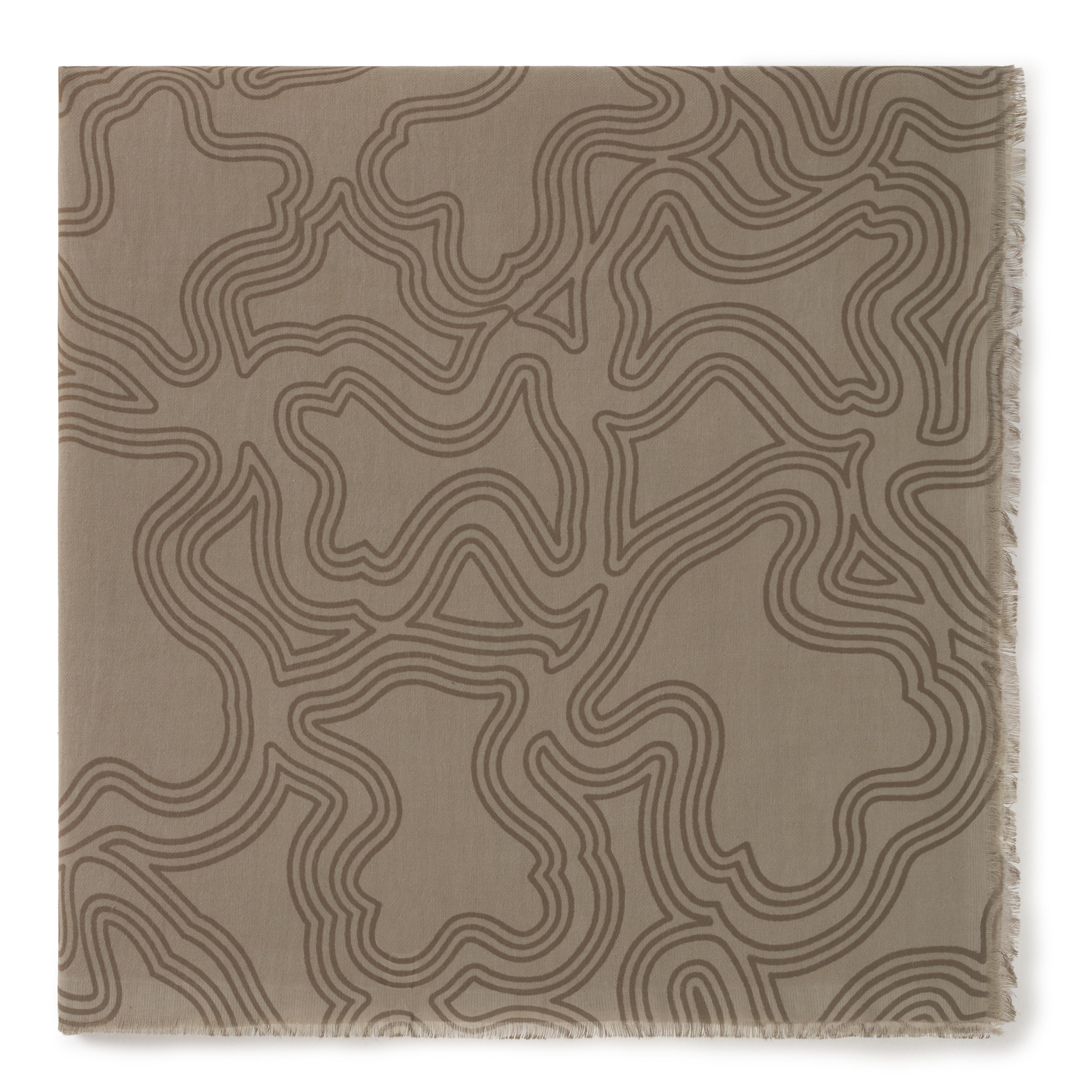 Taupe Foulard Kaos Mini Lines