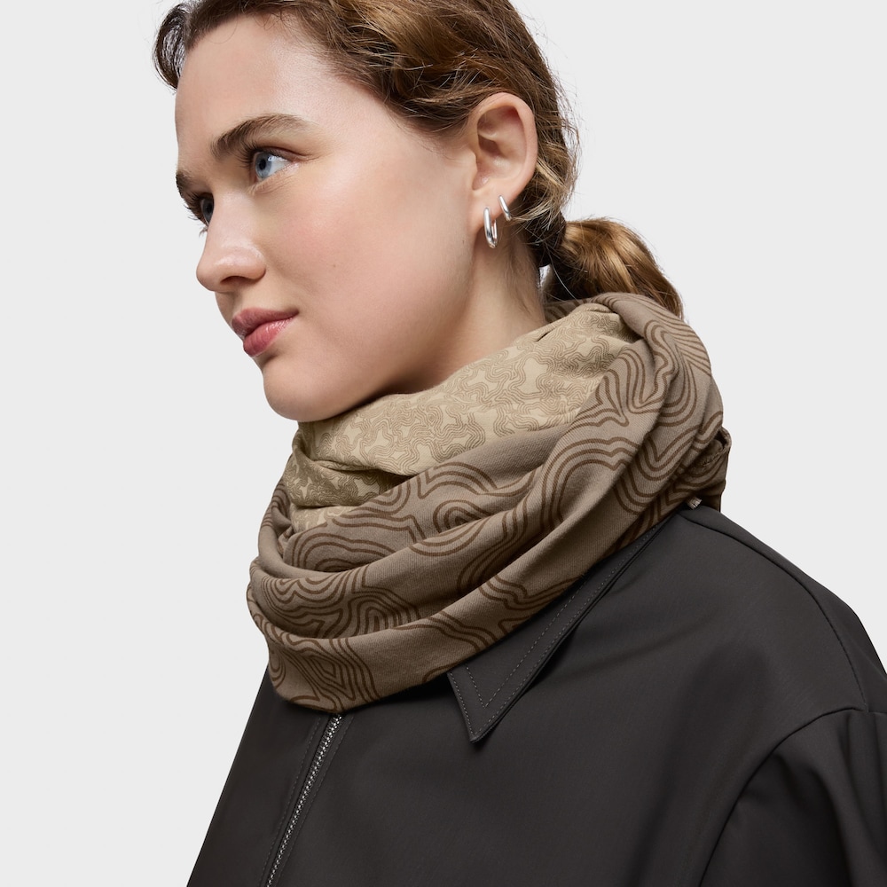 Taupe Foulard Kaos Mini Lines