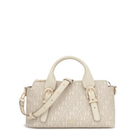 Medium beige Bowling bag TOUS Buckles Silhouette