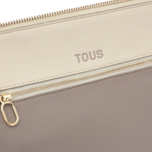Bowling mediano beige TOUS Buckles Silhouette