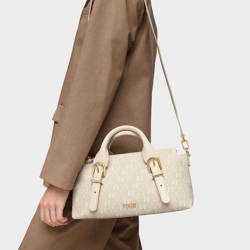 Bowling mediano beige TOUS Buckles Silhouette