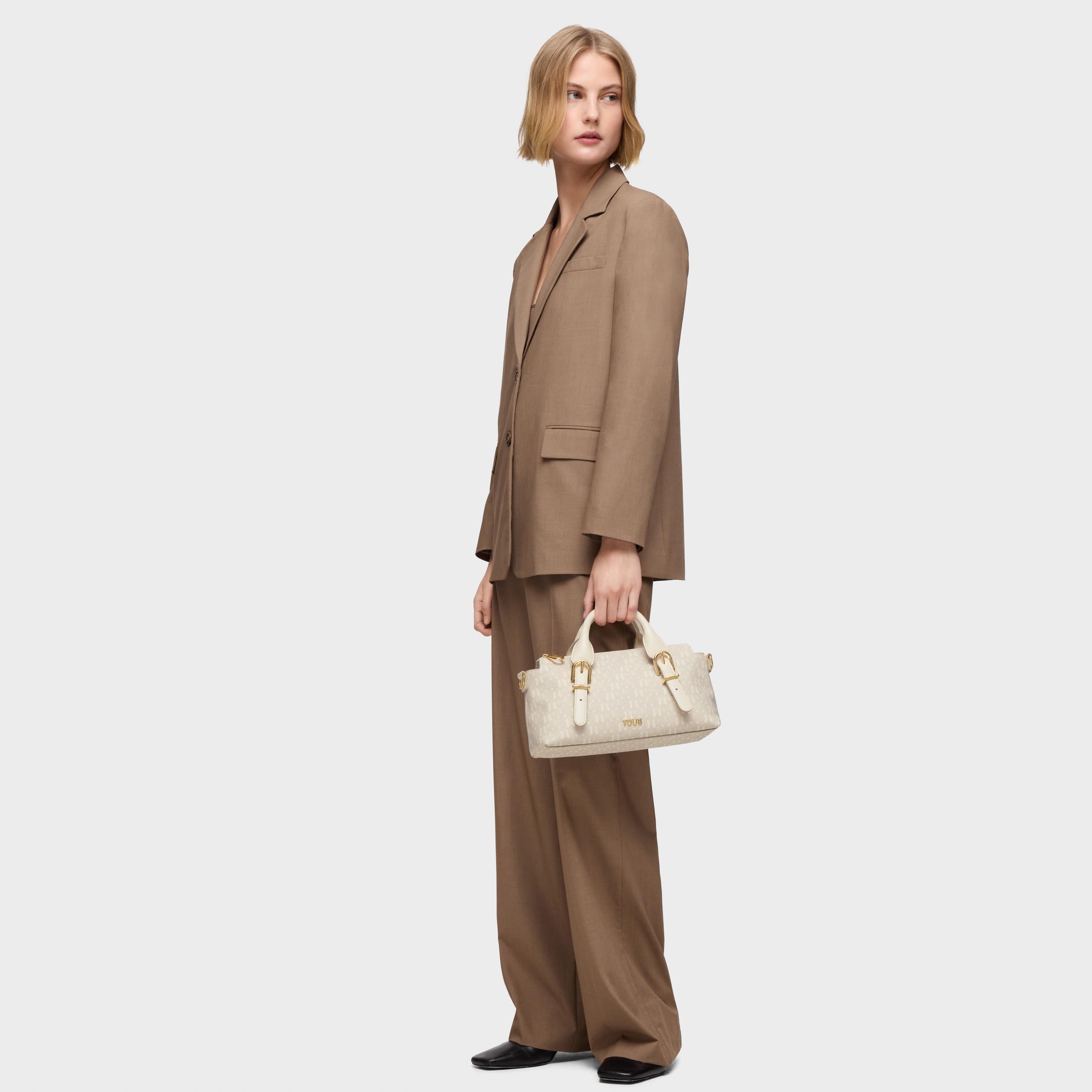 beige Bowling bag TOUS Buckles Silhouette