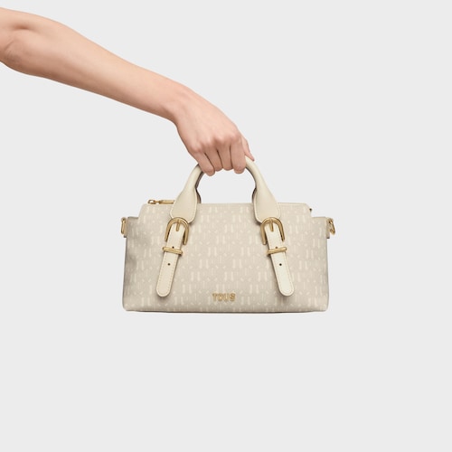 Bowling mediano beige TOUS Buckles Silhouette