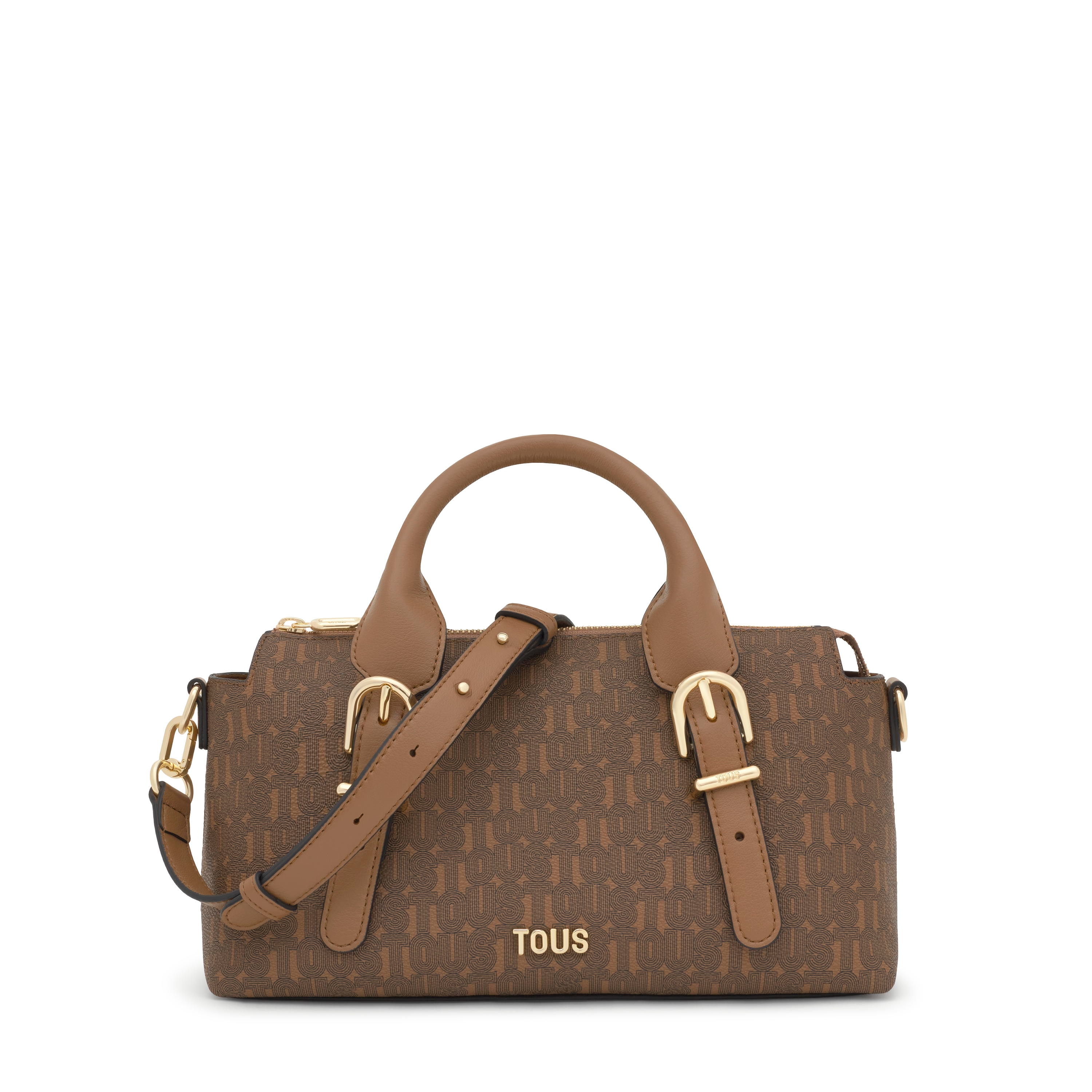 Medium earth-colored Bowling bag TOUS Buckles Silhouette