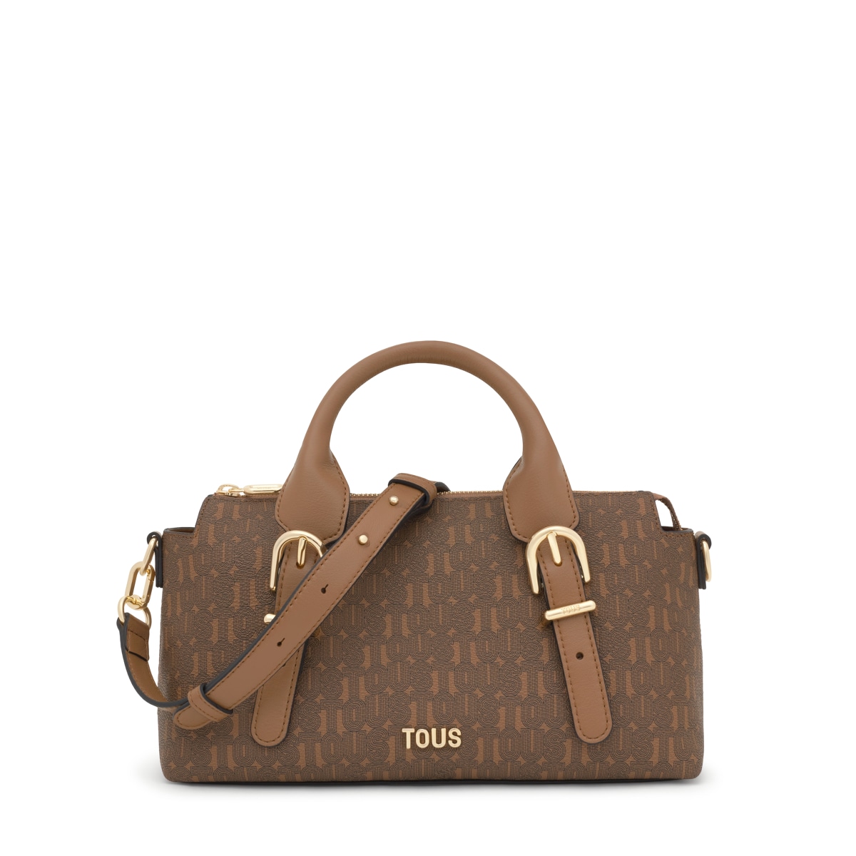Medium earth-colored Bowling bag TOUS Buckles Silhouette