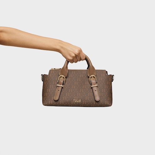 Medium earth-colored Bowling bag TOUS Buckles Silhouette