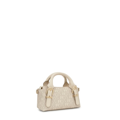 Small beige Bowling bag TOUS Buckles Silhouette