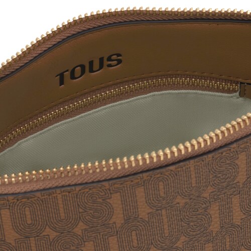 Small earth-colored TOUS Buckles Silhouette bowling bag