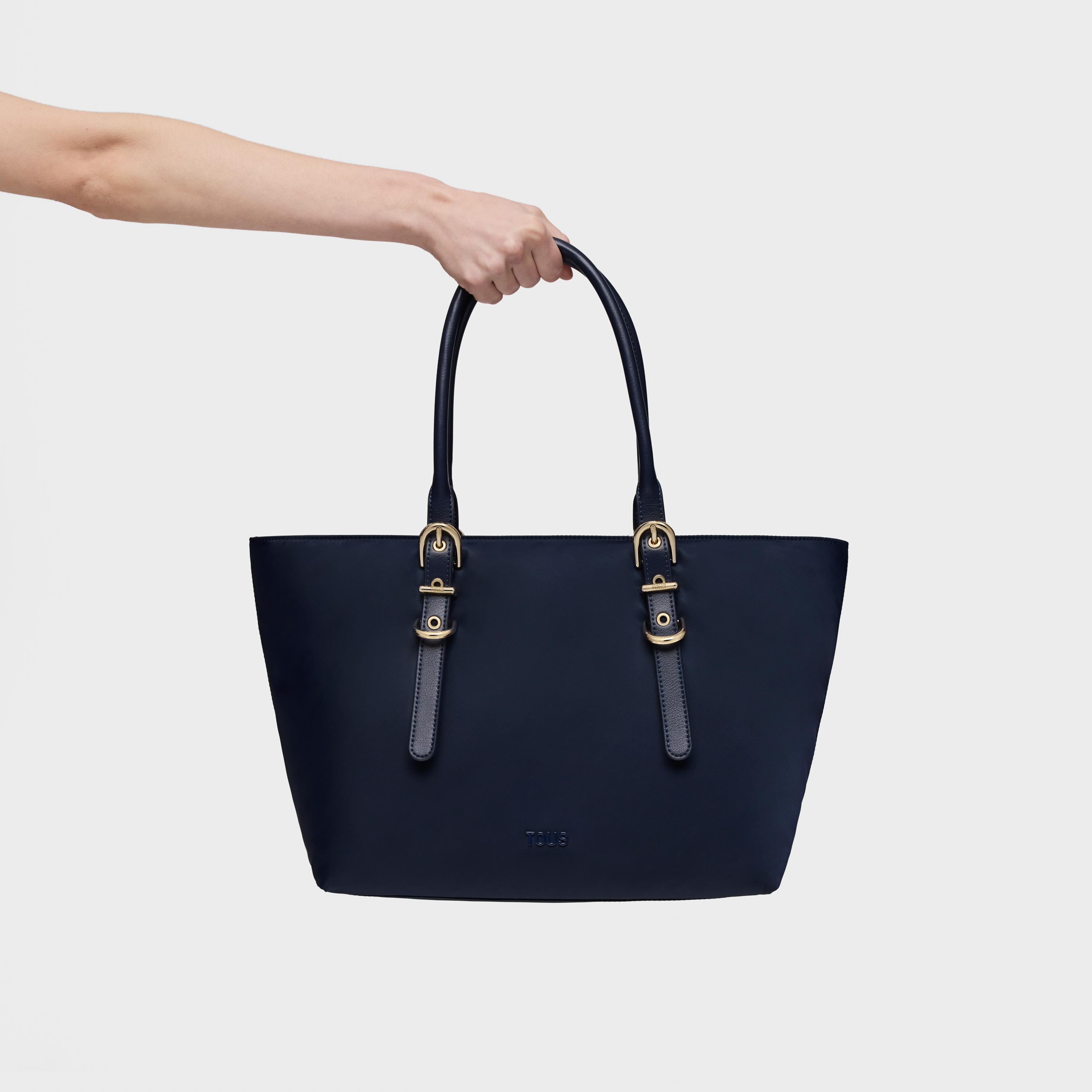 Large navy blue Tote bag TOUS Buckles Soft