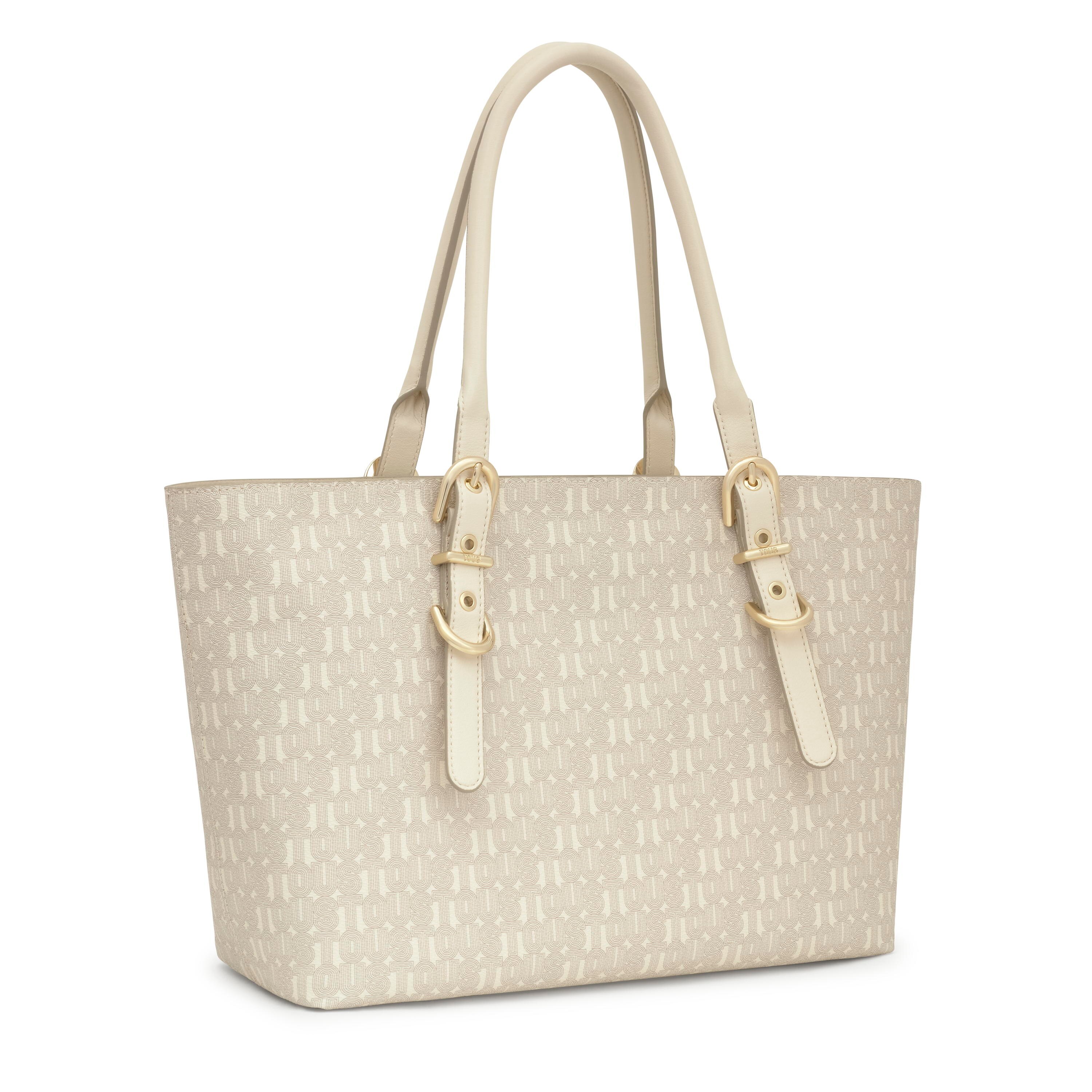 Large beige Tote bag TOUS Buckles