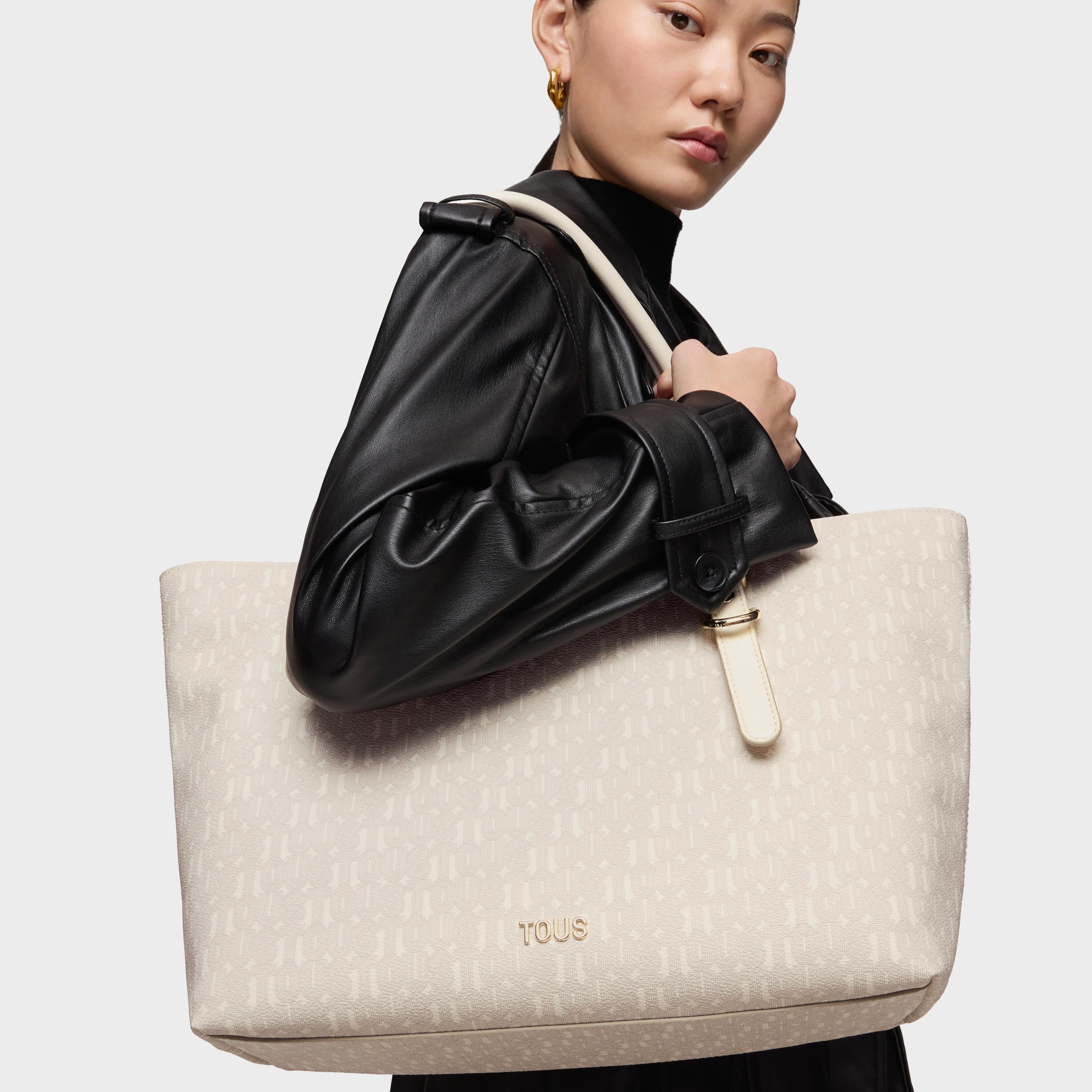 Large beige Tote bag TOUS Buckles