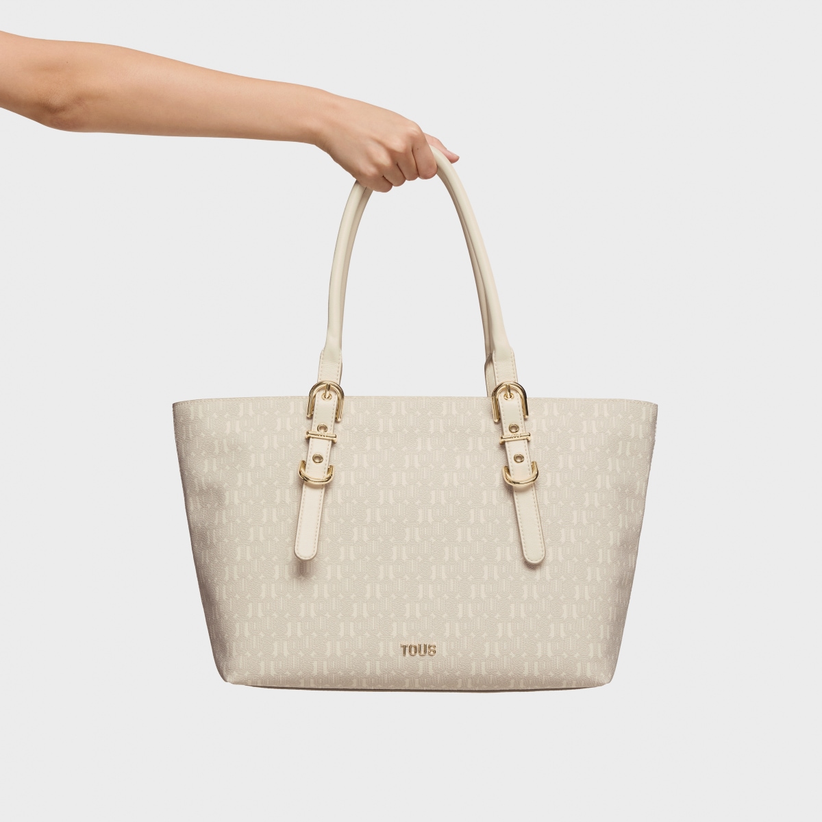 Large beige Tote bag TOUS Buckles