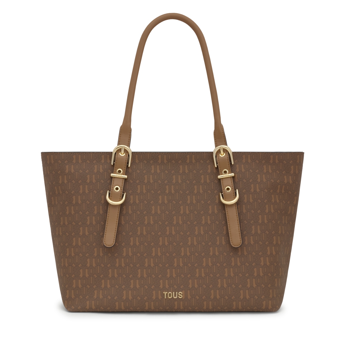 Large earth-colored Tote Bag TOUS Buckles Silhouette
