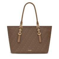 Large earth-colored Tote Bag TOUS Buckles Silhouette