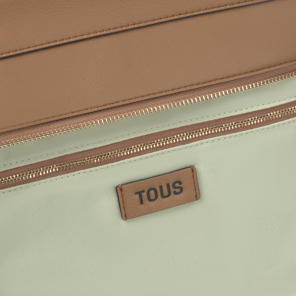 Large earth-colored Tote Bag TOUS&nbsp;Buckles Silhouette