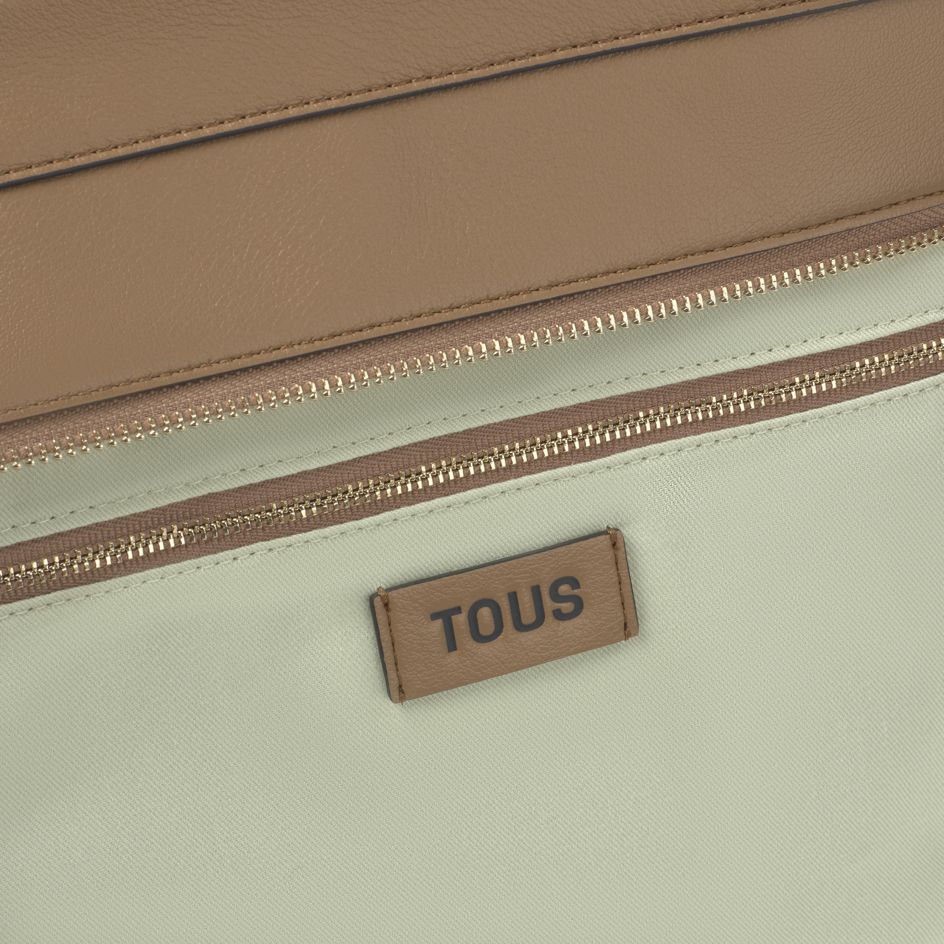 Large earth-colored Tote Bag TOUS Buckles Silhouette