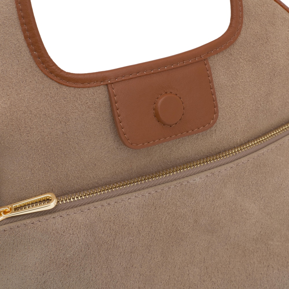 Capazo mediano de piel camel TOUS&nbsp;Lirio