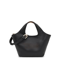 Medium black leather Tote bag TOUS Lirio