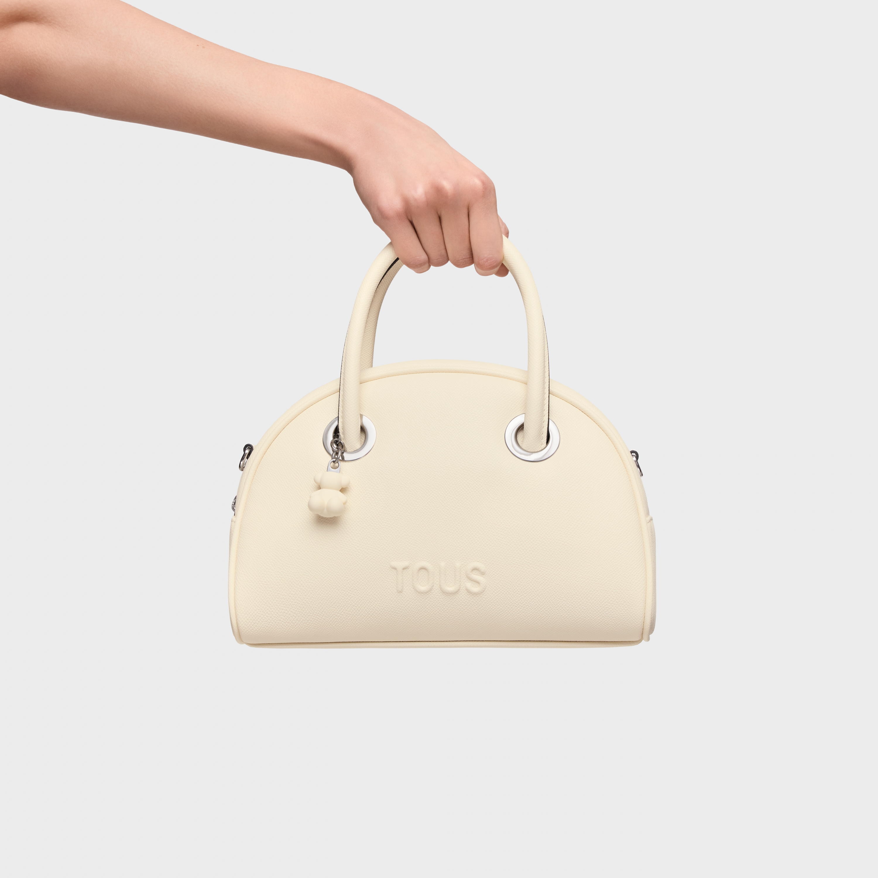 Medium beige Bowling bag TOUS Poppy