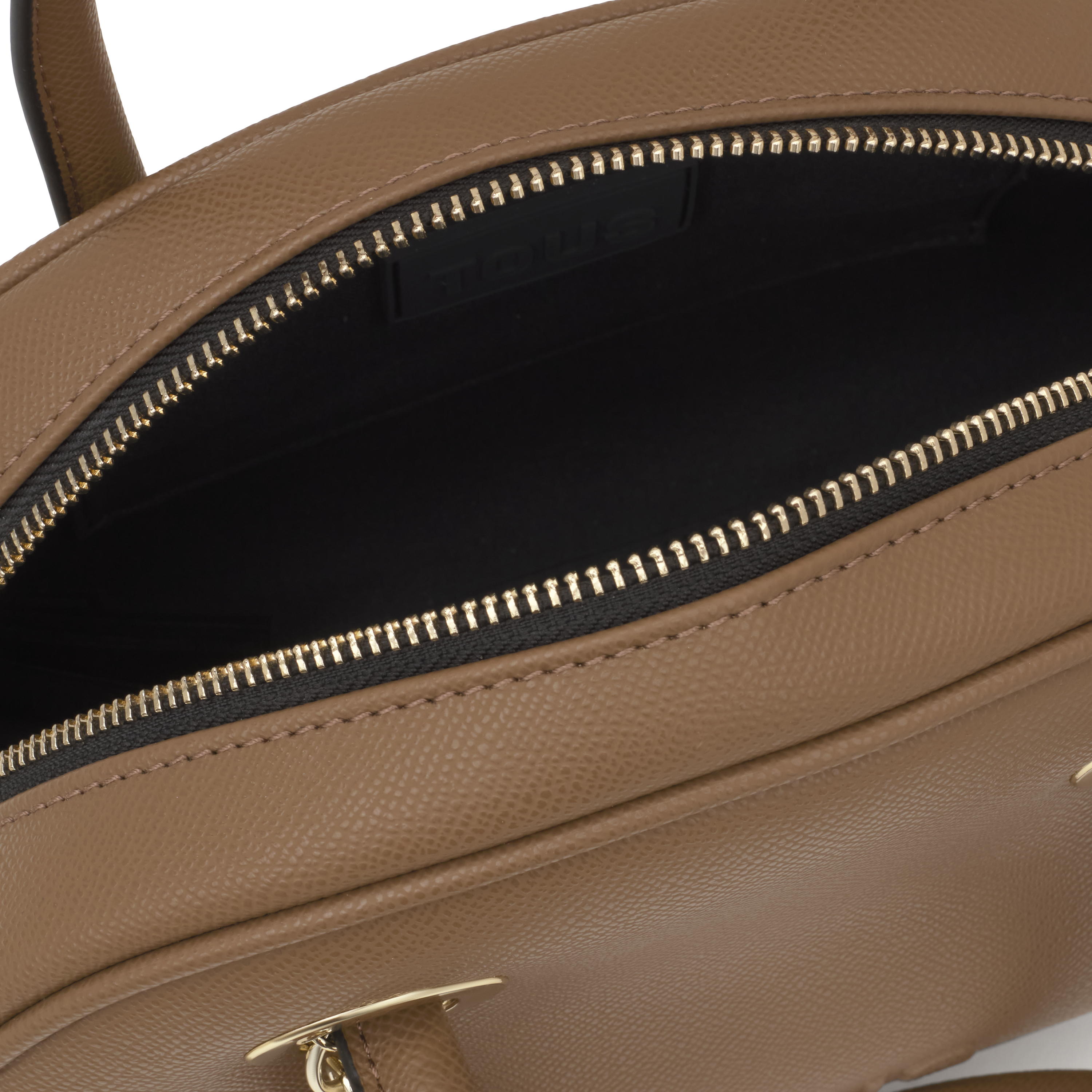 Medium earth-colored Bowling bag TOUS Poppy