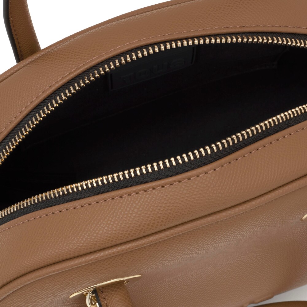 Medium earth-colored Bowling bag TOUS Poppy