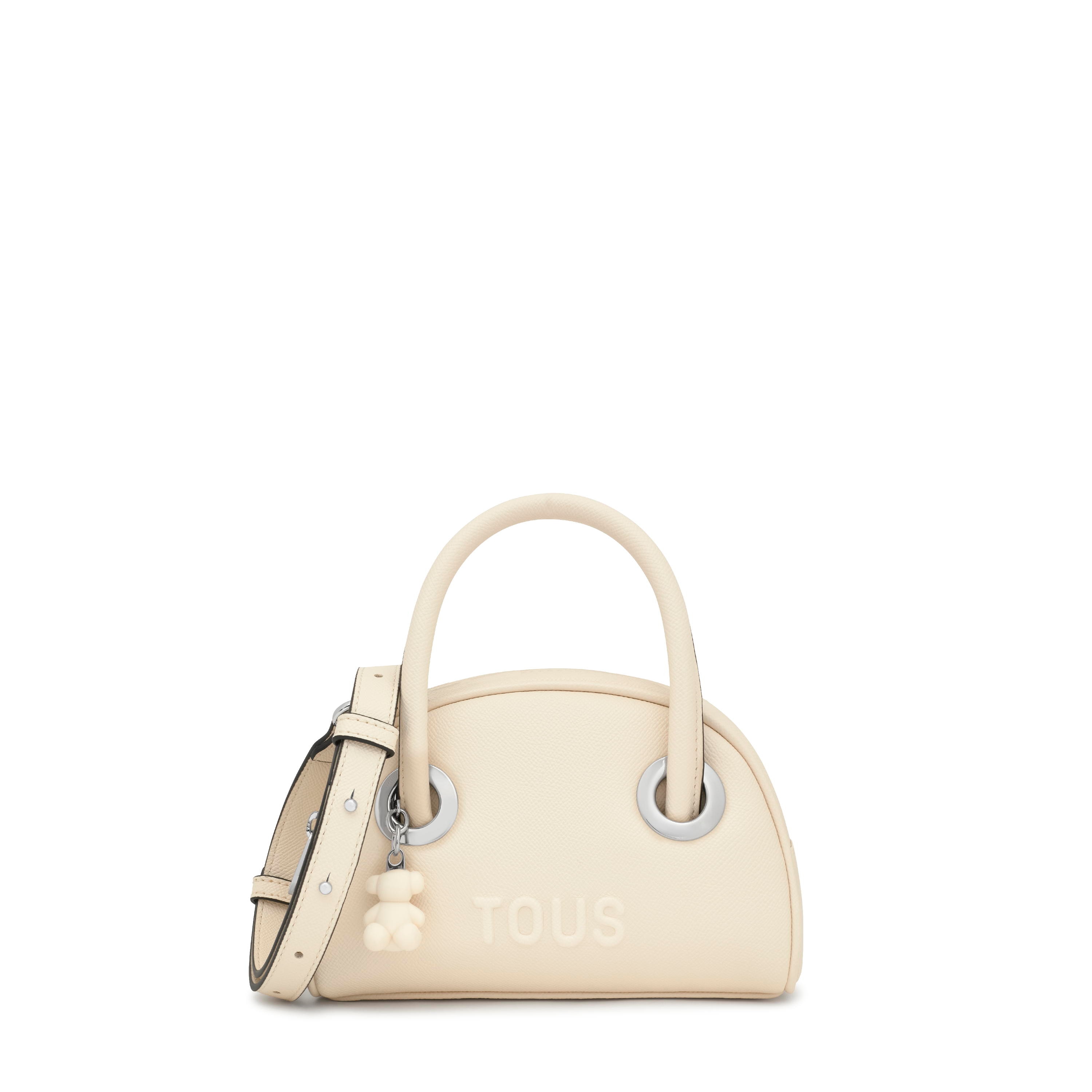 Small beige Bowling bag TOUS Poppy