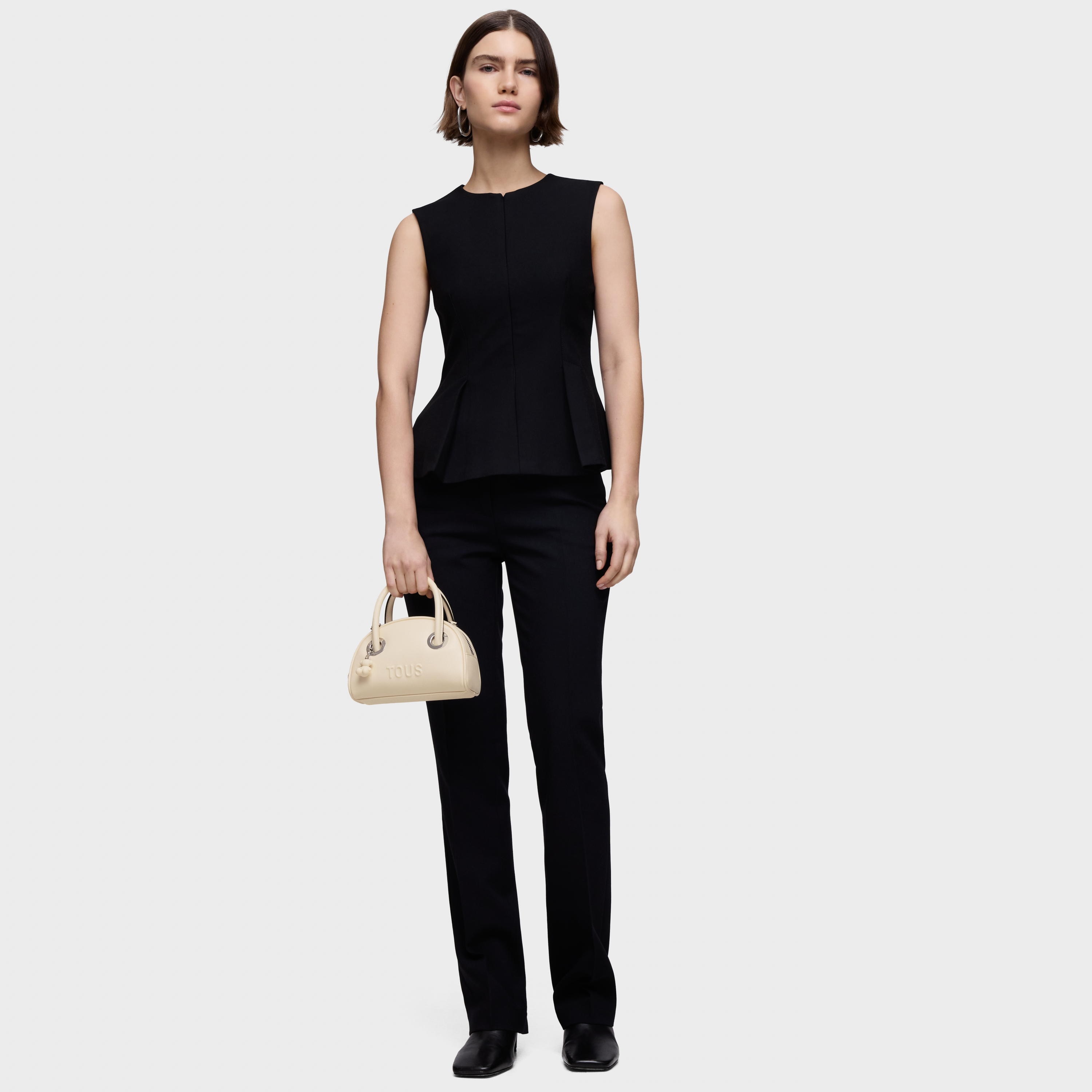 Small beige Bowling bag TOUS Poppy