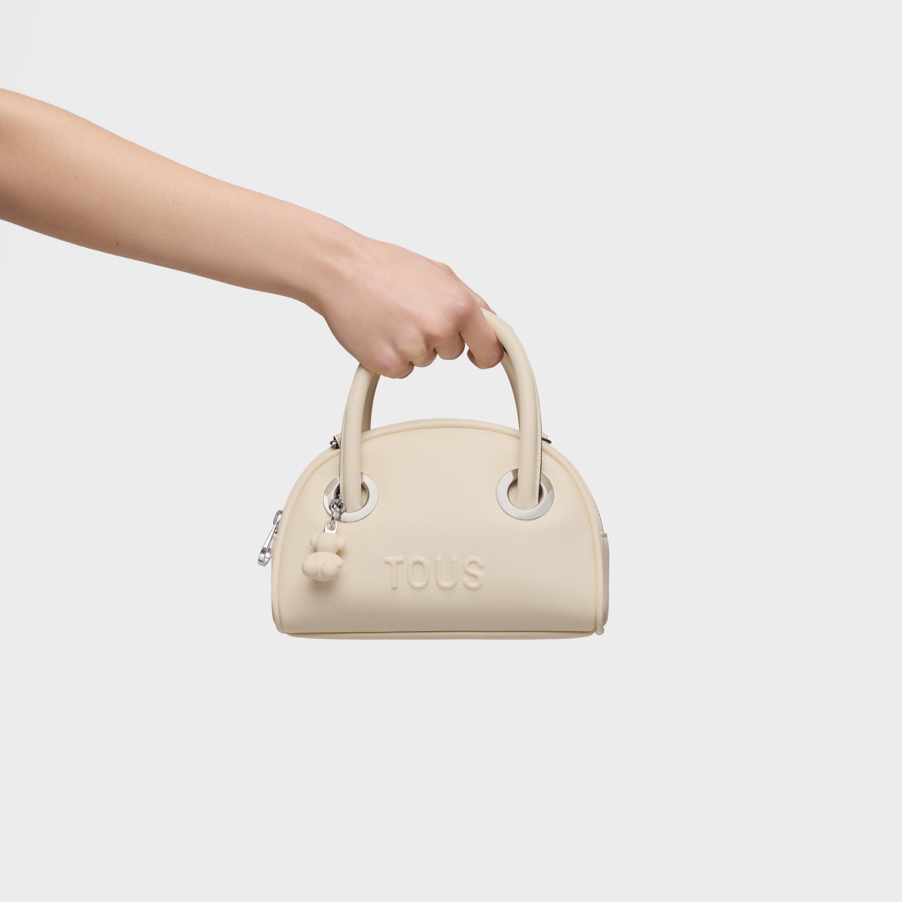 Small beige Bowling bag TOUS Poppy