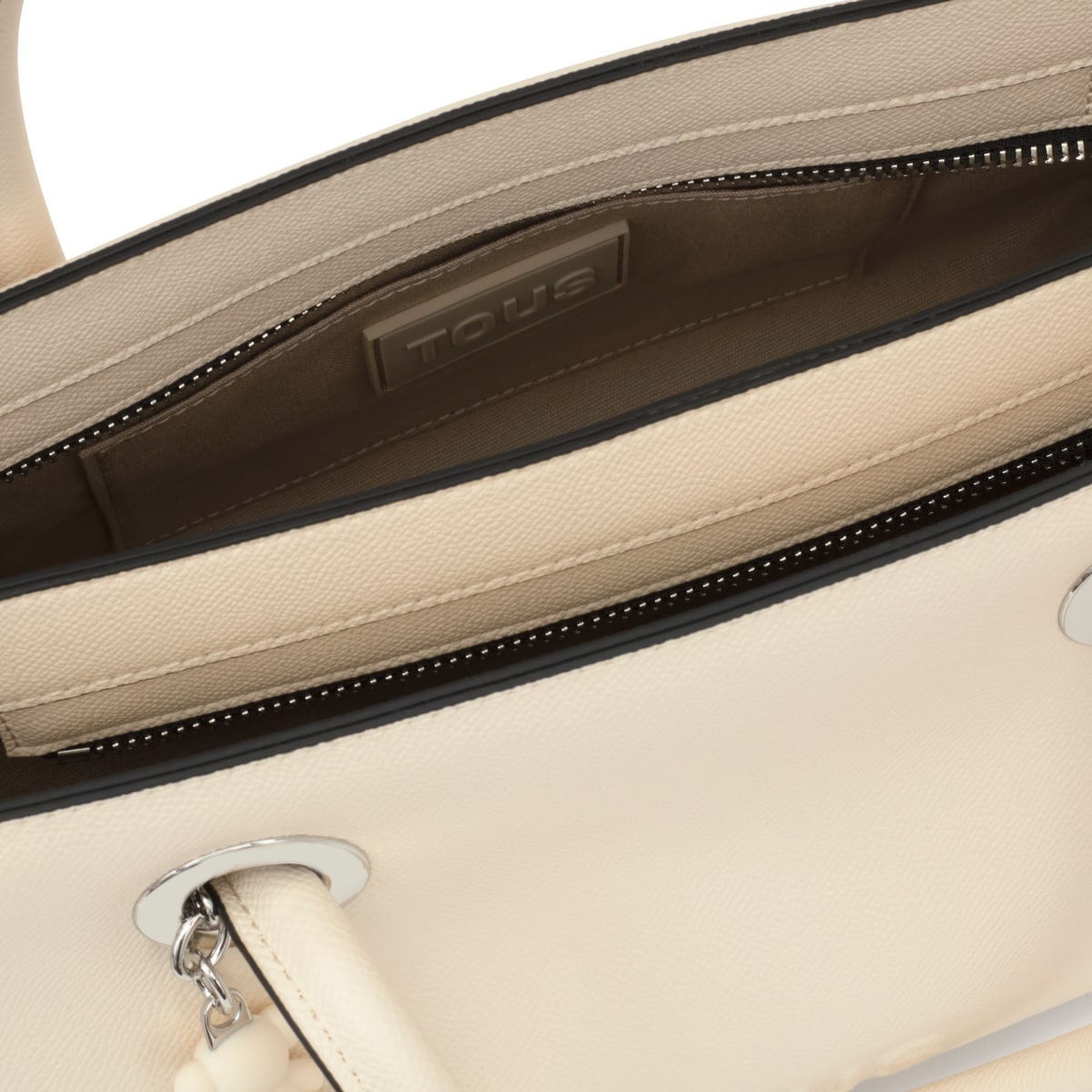 Medium beige City bag TOUS Poppy