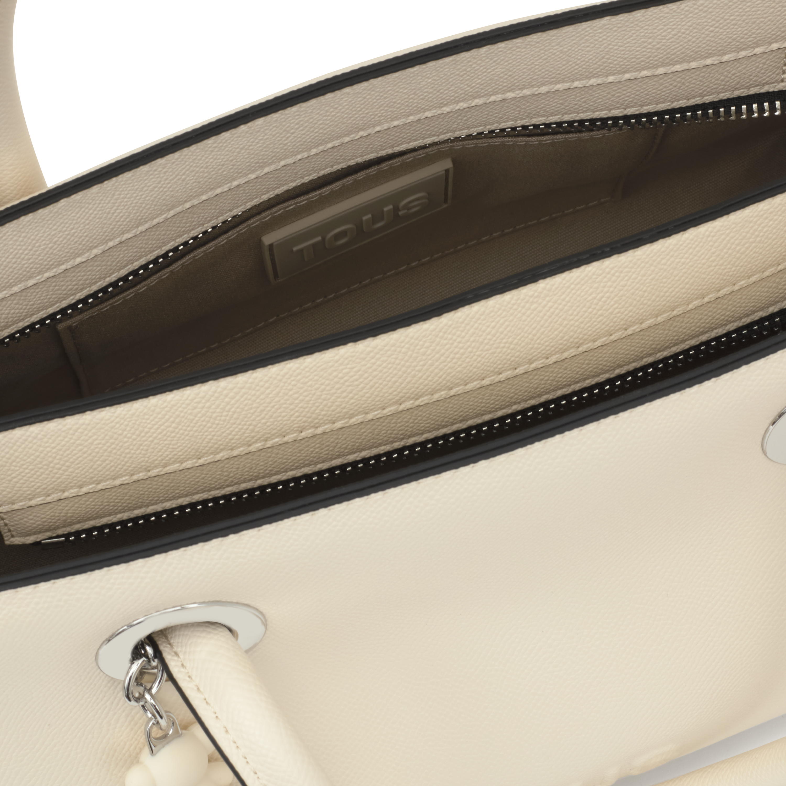 Medium beige City bag TOUS Poppy