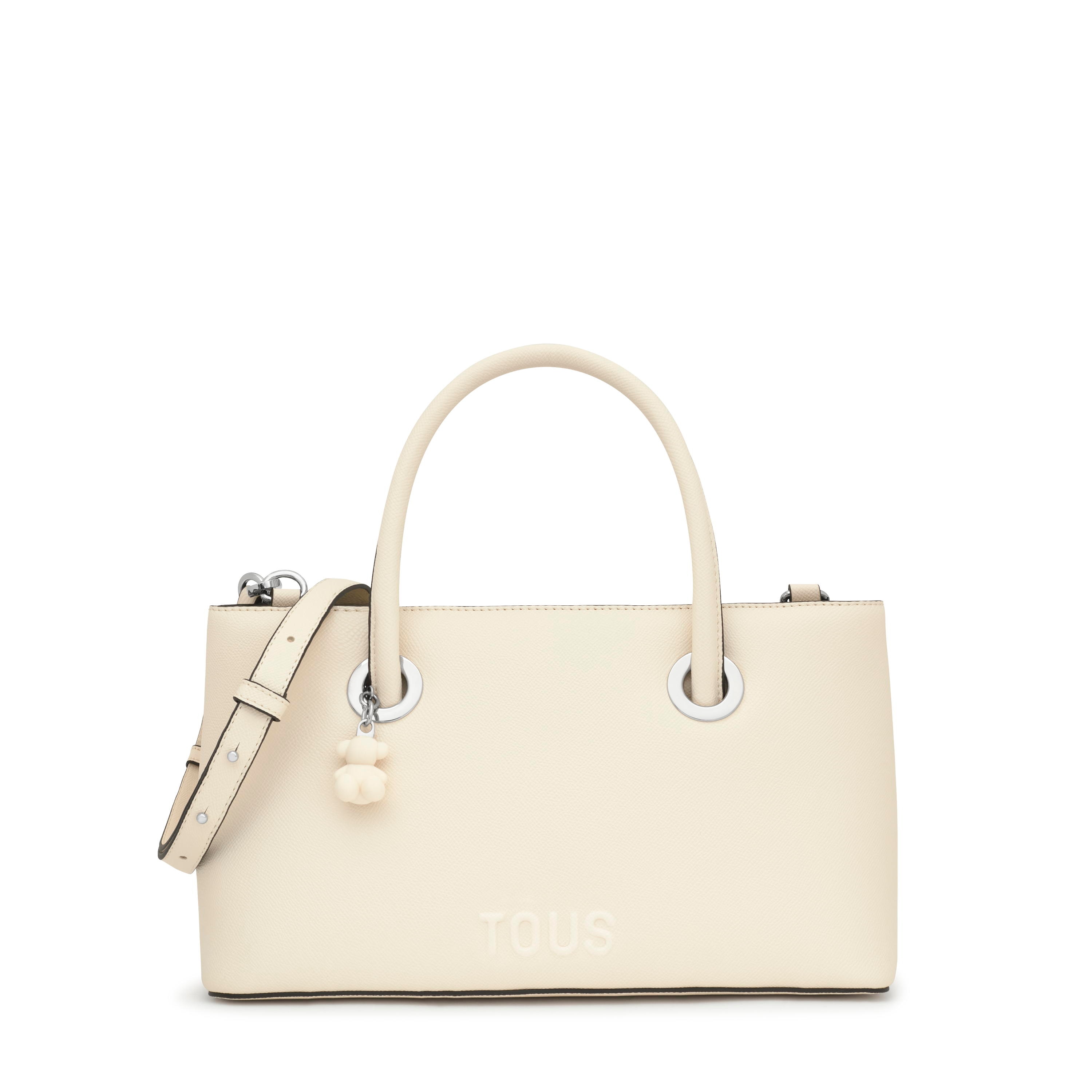Medium beige City bag TOUS Poppy