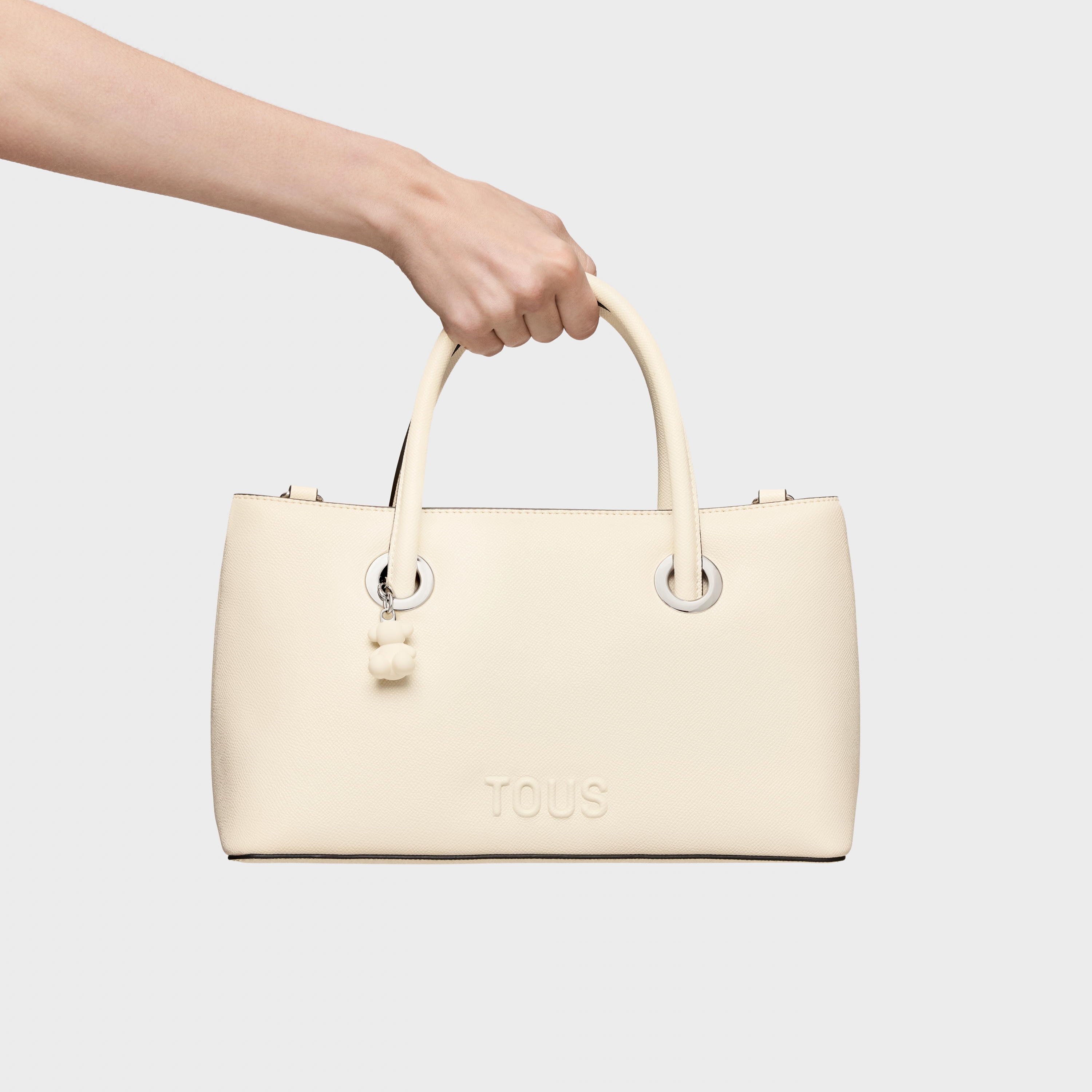 Medium beige City bag TOUS Poppy