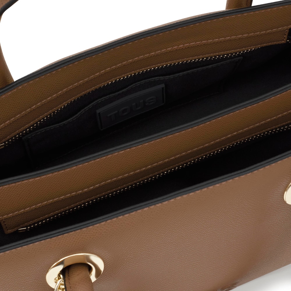 Medium earth-colored City bag TOUS Poppy image number 2