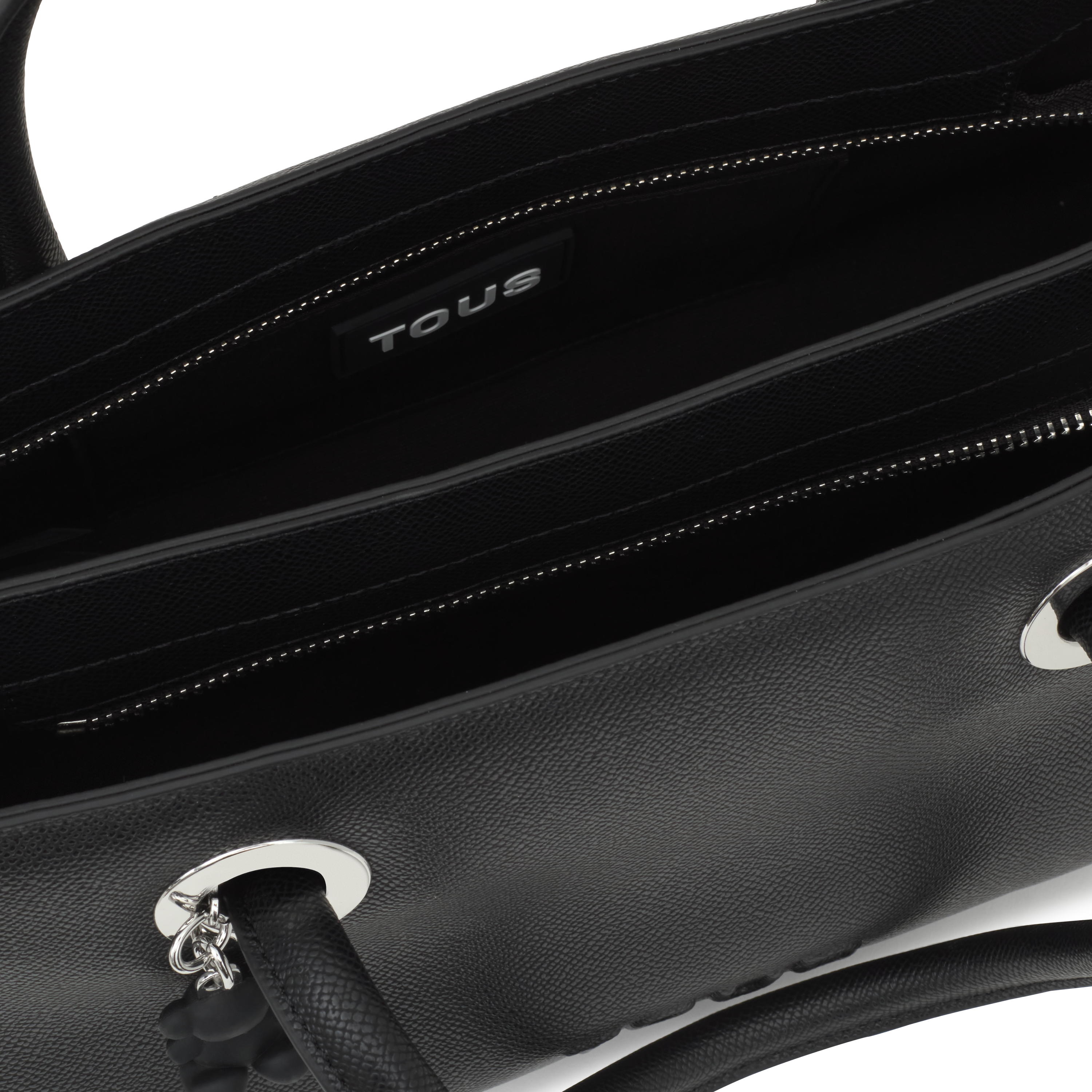 Medium black City bag TOUS Poppy