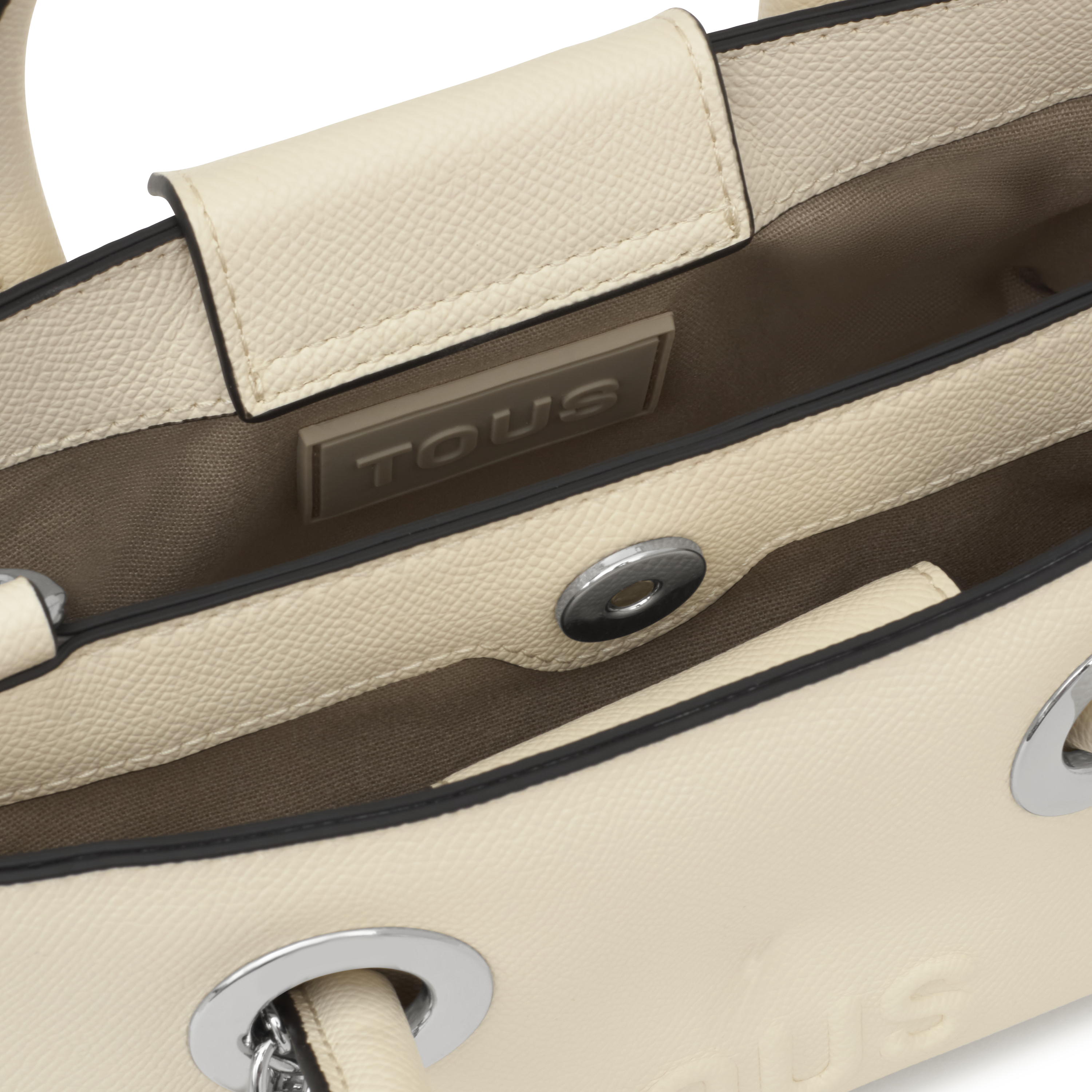 Small beige City bag TOUS Poppy