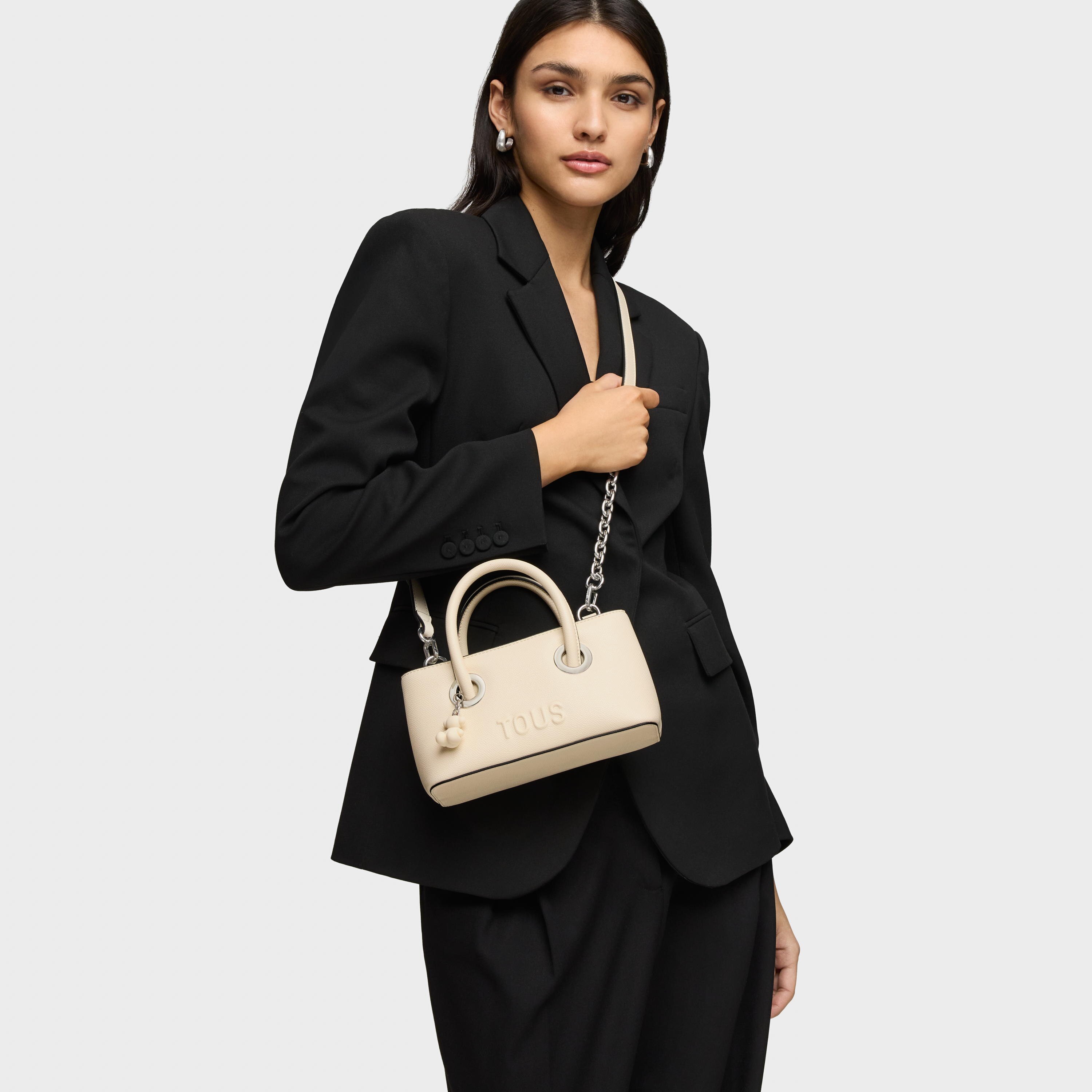 Small beige City bag TOUS Poppy