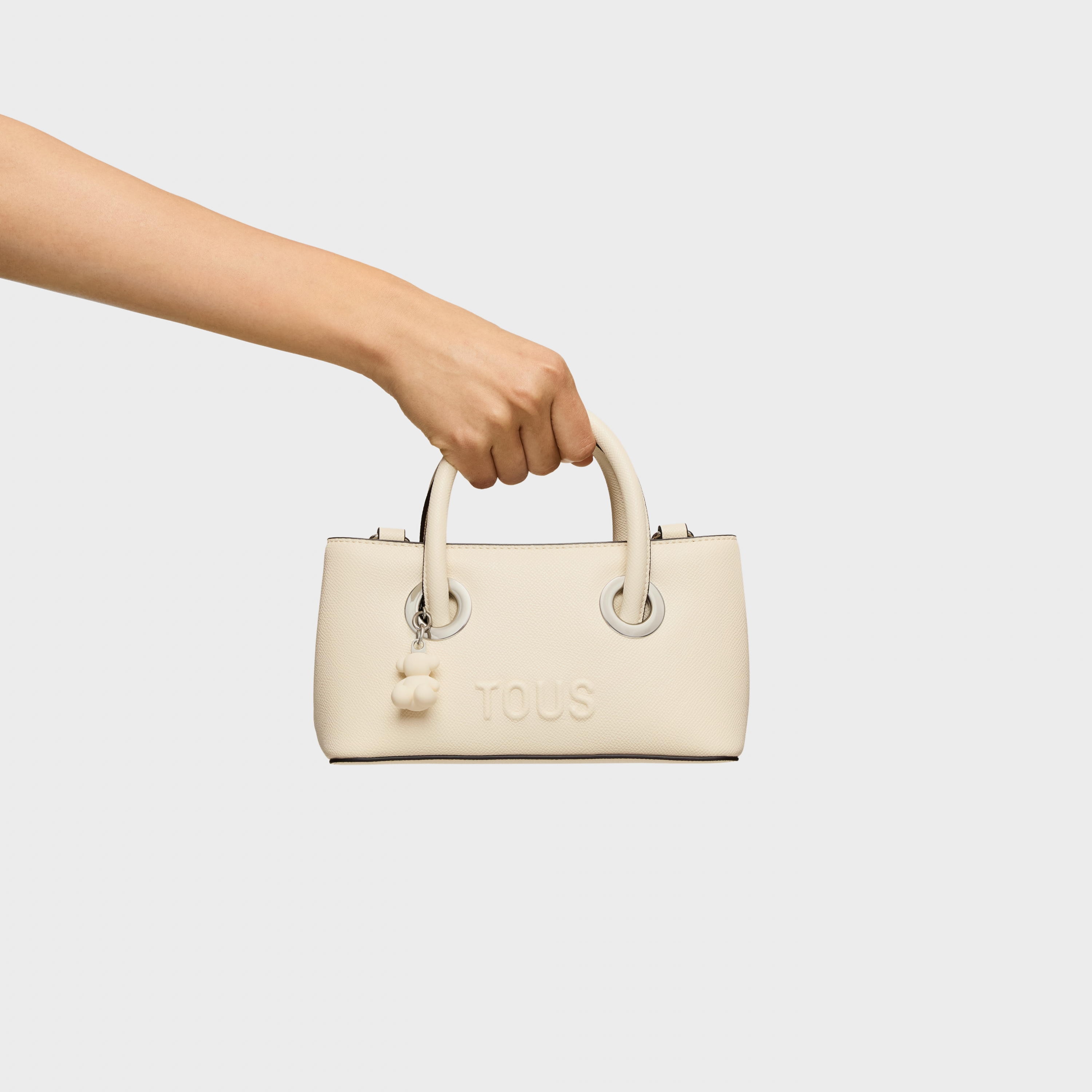 Small beige City bag TOUS Poppy