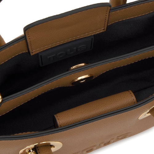 Small earth-colored City bag TOUS Poppy