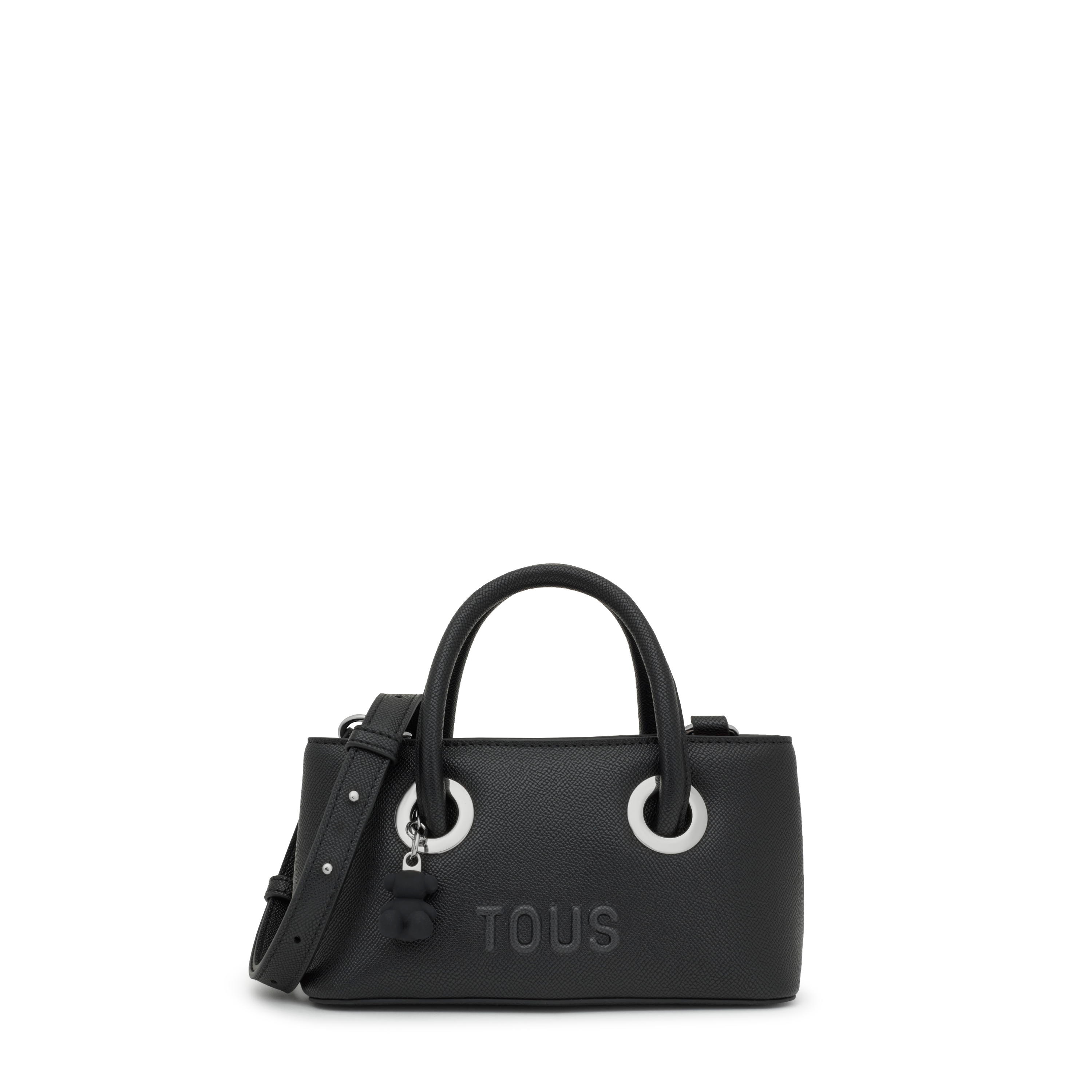 Small black City bag TOUS Poppy