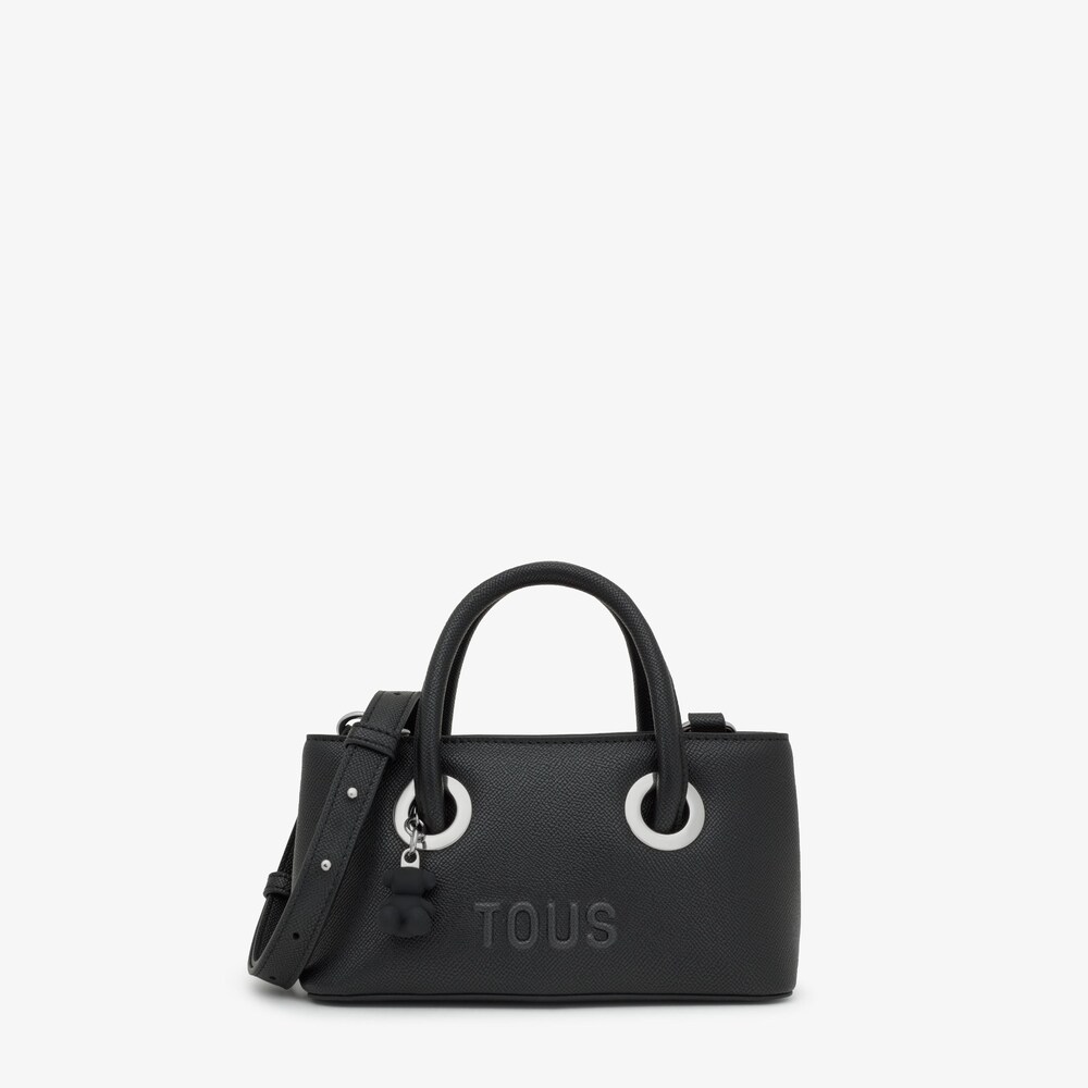 Small black City bag TOUS Poppy