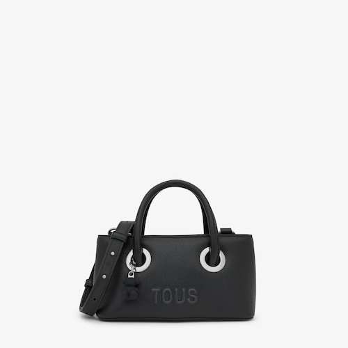 Small black City bag TOUS Poppy