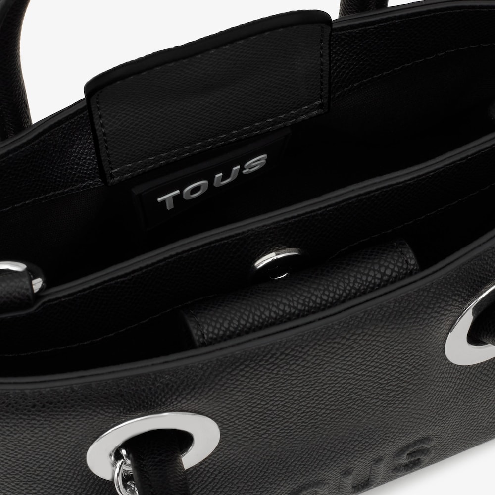 Small black City bag TOUS Poppy